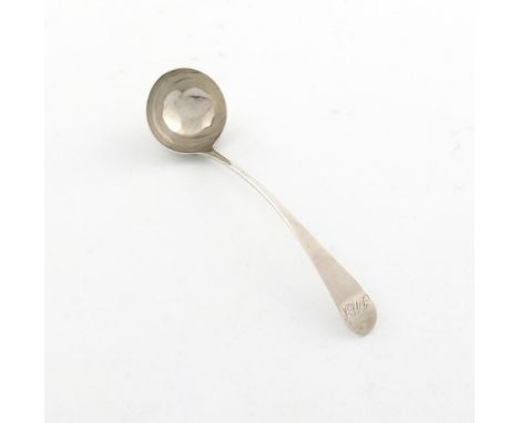 An early 19th century Scottish provincial silver Old English pattern toddy ladle, by Nathaniel Gillet, Aberdeen circa 1800, t