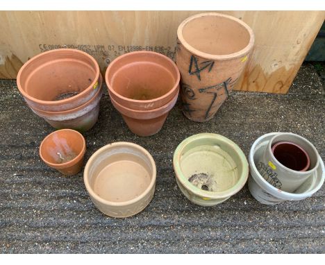 Plant Pots and Dog Bowl 