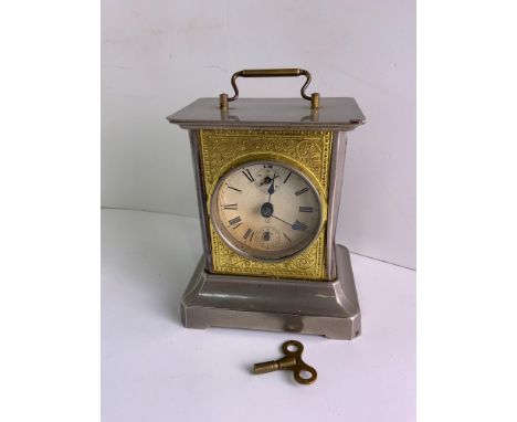 Musical Brass and Steel Alarm Clock - Working with Key 