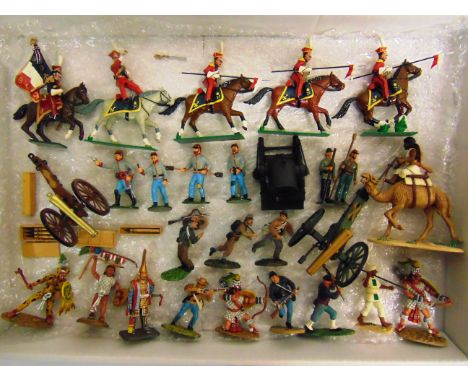 ASSORTED 54MM MODEL SOLDIERS &amp; ACCESSORIES  variable condition, all unboxed.