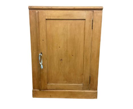 Small pine corner cupboard together with a Victorian commode and an Edwardian hanging corner cupboard (3)