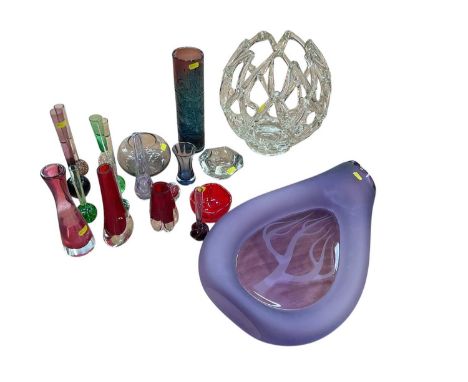 Collection of 1950s, 60s and later Art glass
