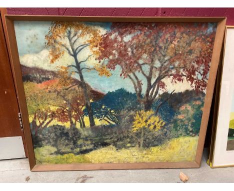 Group of pictures, including a Marc Chagall print, circus paintings by Sandy Davidson, etc