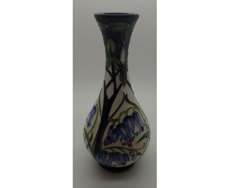 Moorcroft Bluebell vase, H: 15 cm