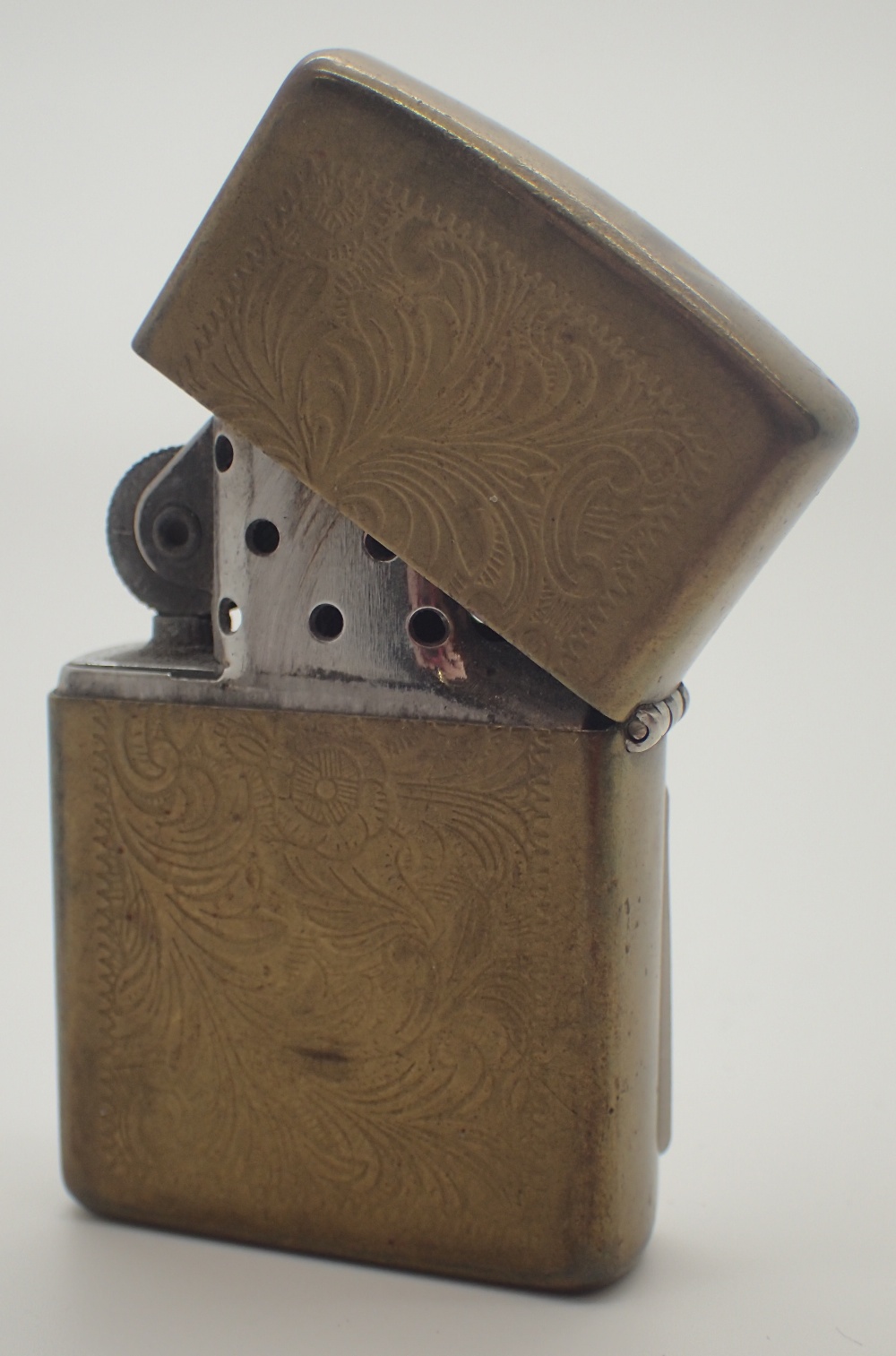 Vintage Zippo brass lighter