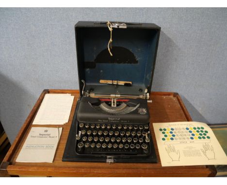 An Imperial typewriter, model The Good Companion Model T 