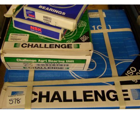 Challenge branded 3 x roller chains: bearing unit etc. 
