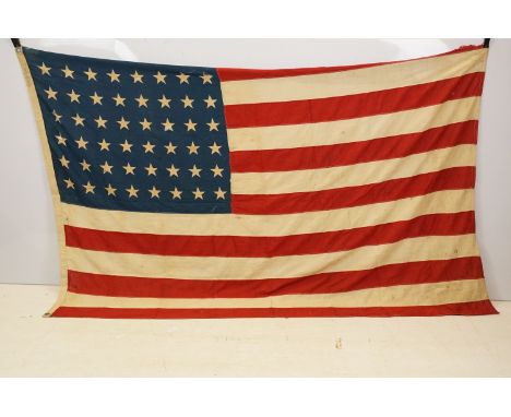 Large American vintage flag, with 48 stars
