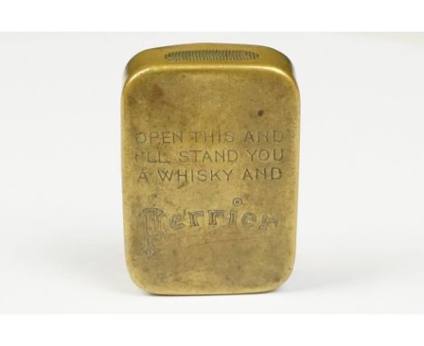 A vintage Perrier advertising novelty puzzle vesta case. 