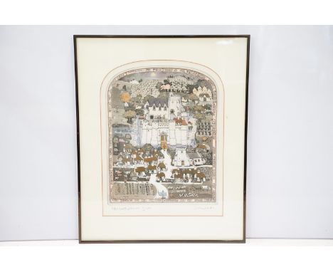 Graham Clarke (b. 1941), Rufus Spratling, coloured etching, signed in pencil number 62/200