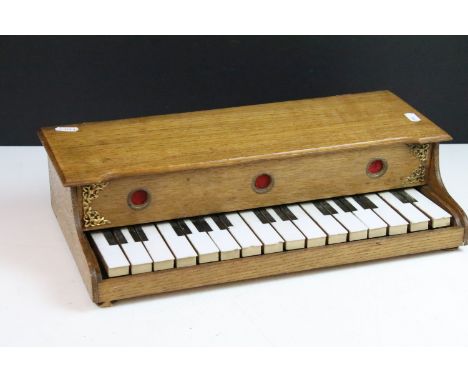 Vintage wooden childs piano 