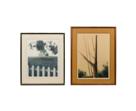 Robert Kipniss (American, b.1931) Lithographs  (2) items including an undated 'Fences', #82/90 color impression, retaining a 