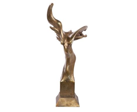 Richard Howard Hunt (American, 1935-2023) 'Hybrid Muse' Bronze Sculpture  2008, signed 'R. Hunt' and dated lower edge, depict