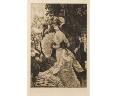 James Jacques Tissot (French, 1836-1902) 'L'ambitieuse' Etching  1885, printed signature in plate lower left in title margin,