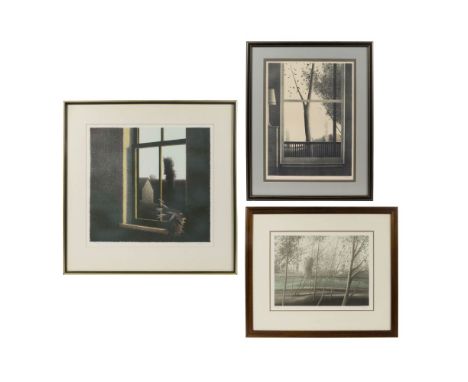 Robert Kipniss (American, b.1931) Lithographs  (3) items, all undated, pencil signed lower right and numbered lower left, two