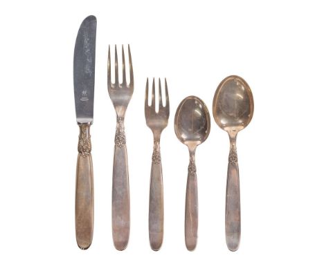 Buccellati Anacapri Sterling Silver Flatware Service  (29) total items including (4) 8 5/8-inch dinner knives, (4) 7 3/4-inch