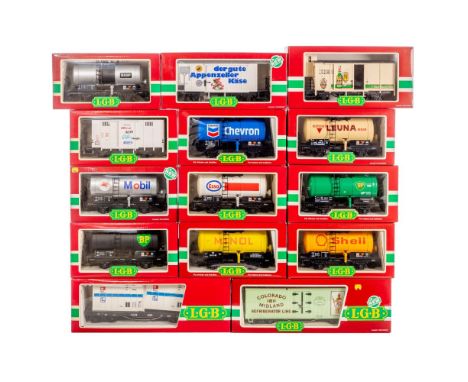 LGB Lehmann Model Train G Scale Car Assortment  (14) items including #4026, #4032, #4040B, #4040C, #4040E, #4040L, #4040S, #4