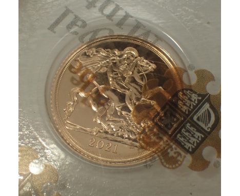 2021 half sovereign of Elizabeth II, unopened. P&amp;P Group 1 (£14+VAT for the first lot and £1+VAT for subsequent lots) 