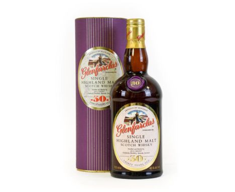 Glenfarclas 30 Years Old Single Highland Malt Scotch Whisky, 43% vol 700ml, in original cardboard tube (one bottle)