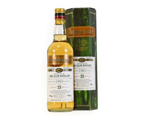 Port Ellen 23 Year Old Single Malt Scotch Whisky, by independent bottlers Douglas Laing &amp; Co., for The Old Malt Cask 50° 
