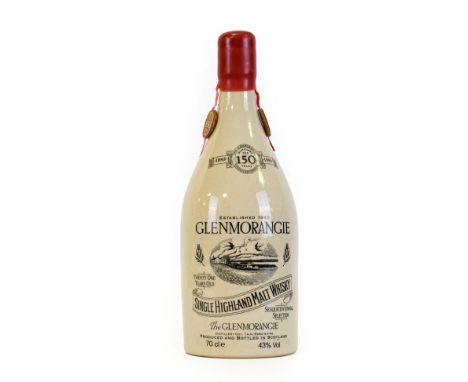 Glenmorangie Sesquicentennial Selection 21 Year Old Highland Single Malt Scotch Whisky, in wax sealed pottery bottle, 43% vol