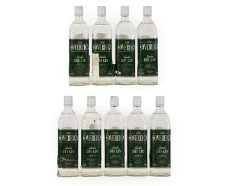 Sovereign London Dry Gin, 37.5% vol 70cl (nine bottles)
