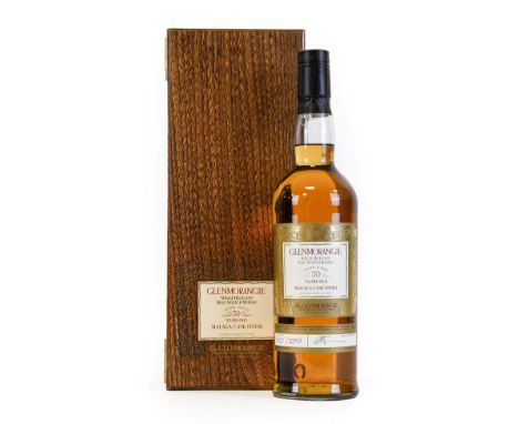 Glenmorangie 30 Year Old Single Highland Malt Scotch Whisky, Malaga Cask Finish, bottled 2005, bottle number 1923/2597, 43% v