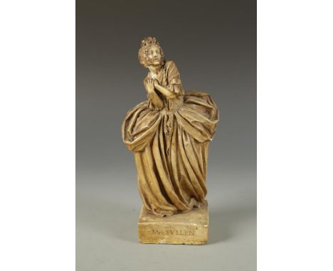 AGATHA WALKER (1888-1980), A plaster maquette of Dame Edith Evans as Mrs Sullen in "The Beaux Stratagem" by George Farquhar, 