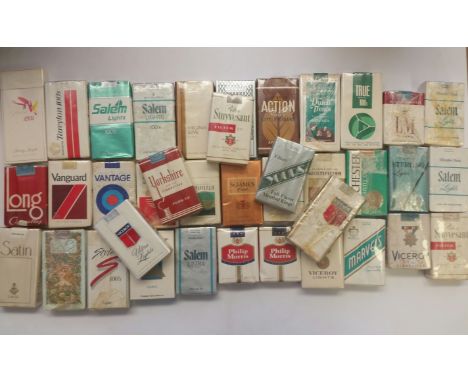 CIGARETTE PACKETS, USA selection, complete soft-packs (many with original wrapping), 1940s onwards, inc. Salem Light, Satin, 