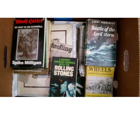 CRICKET, selection, inc. magazines, brochures, annuals, menus, Barmy Army; non-cricket, books, military etc., G to EX, Qty. (