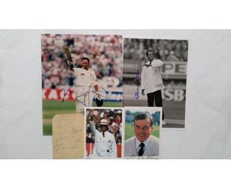 CRICKET, signed selection, inc. 1949 Nottinghamshire album page, eleven signatures, Simpson, Poole, Martin, Stocks etc. (3.25