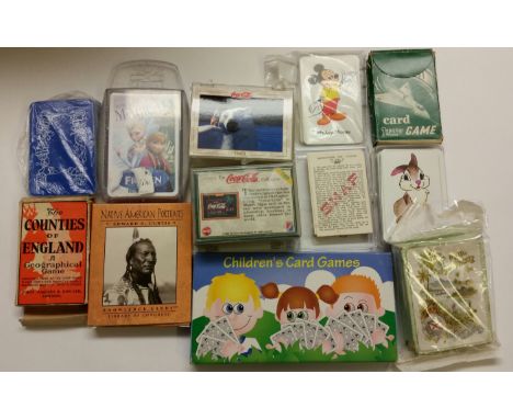 PLAYING CARDS, selection of mainly complete packs, inc. Counties of England Geographical Game, Snap, Royal Mail Playing Cards