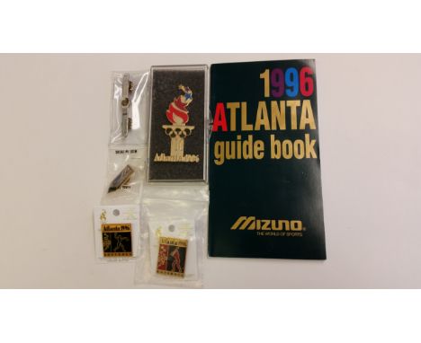 OLYMPIC, Atlanta 1996 olympic selection inc. guide book (in Japanese &amp; English), Basketball &amp; Table Tennis ticket; ba