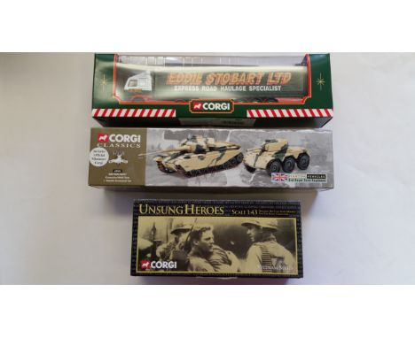 TOYS, modern selection, inc. Dinky, Corgi, Matchbox, Royal Mail; buses, army fighting vehicles, D-Day 50th Anniversary, Eddie