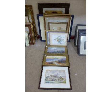 Assorted paintings and prints (12)