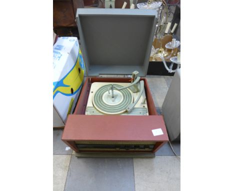 A vintage Pilot portable record player
