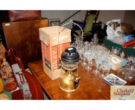 A tilley lamp with original box and spares