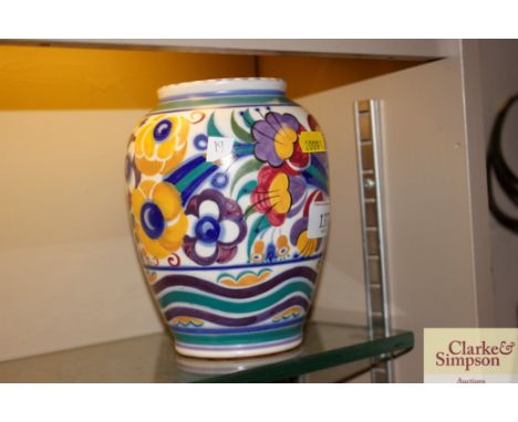 A 1930's Poole pottery vase