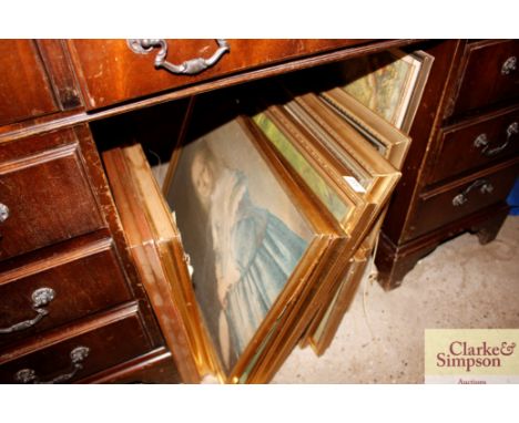 A quantity of miscellaneous prints; paintings etc
