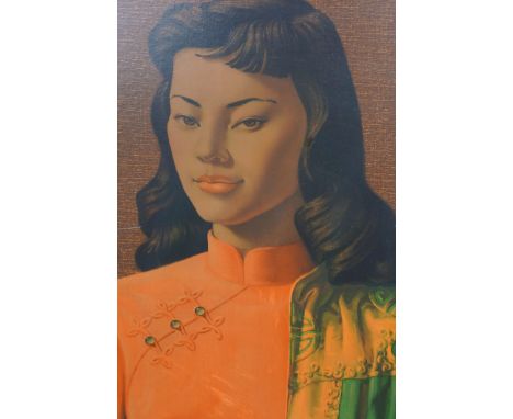 Vladimir Tretchikoff 'MISS WONG' print 65 cm x 54 cm including frame 