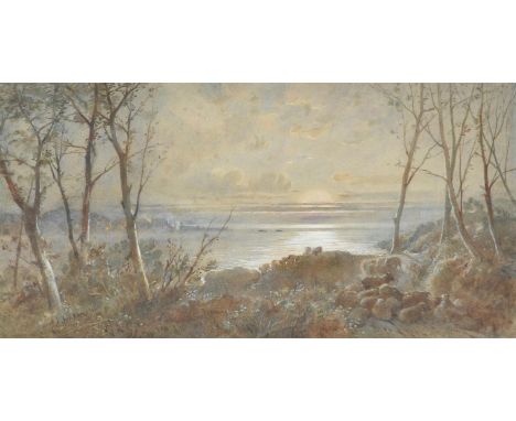 
	
		†&nbsp;Joseph John Jenkins (British 1811-1885), 
		The flock at sunset
		Watercolour
		Signed and dated 1881 lower left
