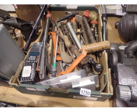 Box of mixed hand tools and other tools. Not available for in-house P&amp;P, contact Paul O'Hea at Mailboxes on 01925 659133 