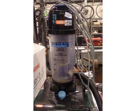 Vax power on 1800w vacuum cleaner. Not available for in-house P&P, contact Paul O'Hea at Mailboxes on 01925 659133Condition R