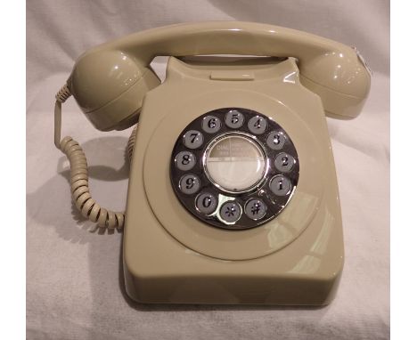 Ivory GPO746 Retro push button telephone replica of the 1970s GPO746 classic, compatible with modern telephone banking and an