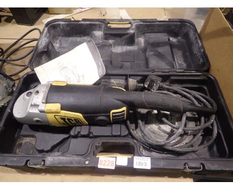JCB AG2200 230 mm cased angle grinder. Not available for in-house P&P, contact Paul O'Hea at Mailboxes on 01925 659133Conditi