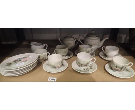 Japanese eggshell tea service. Not available for in-house P&amp;P, contact Paul O'Hea at Mailboxes on 01925 659133 
