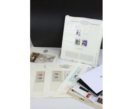 Philatelic Interest - Various First Day Covers, Royal Mint Stamp Sets, Stamp Collection Sheets. Loose Stamps, etc