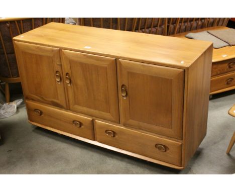 Ercol Golden Dawn Windsor Sideboard, model no. 468, 130cms long x 77cms high