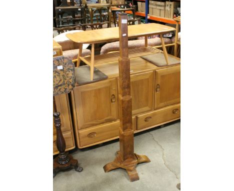 Art Deco Walnut Standard Lamp Base (no wiring), 137cms high