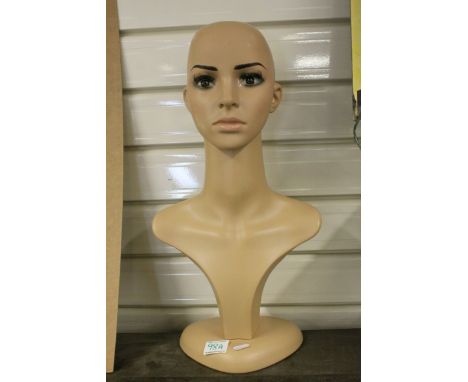 Female Head and Shoulders Shop Display Mannequin, 52cms high